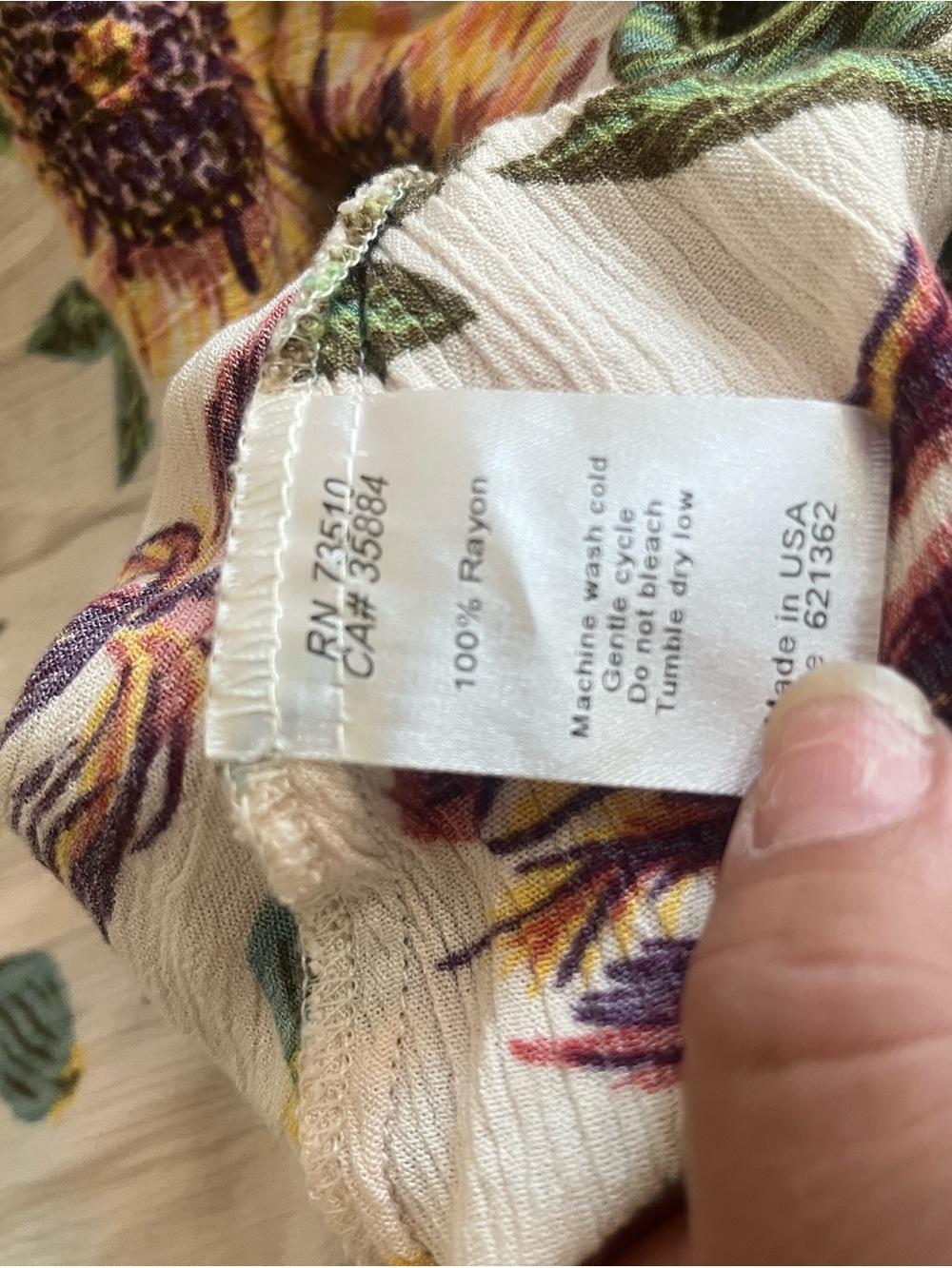 ivy jane Cream Floral Tiered Peasant Tunic - Picture 7 of 7